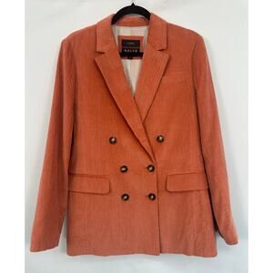 J.Crew Nalya Salmon Corduroy Double Breasted Blazer Size 12